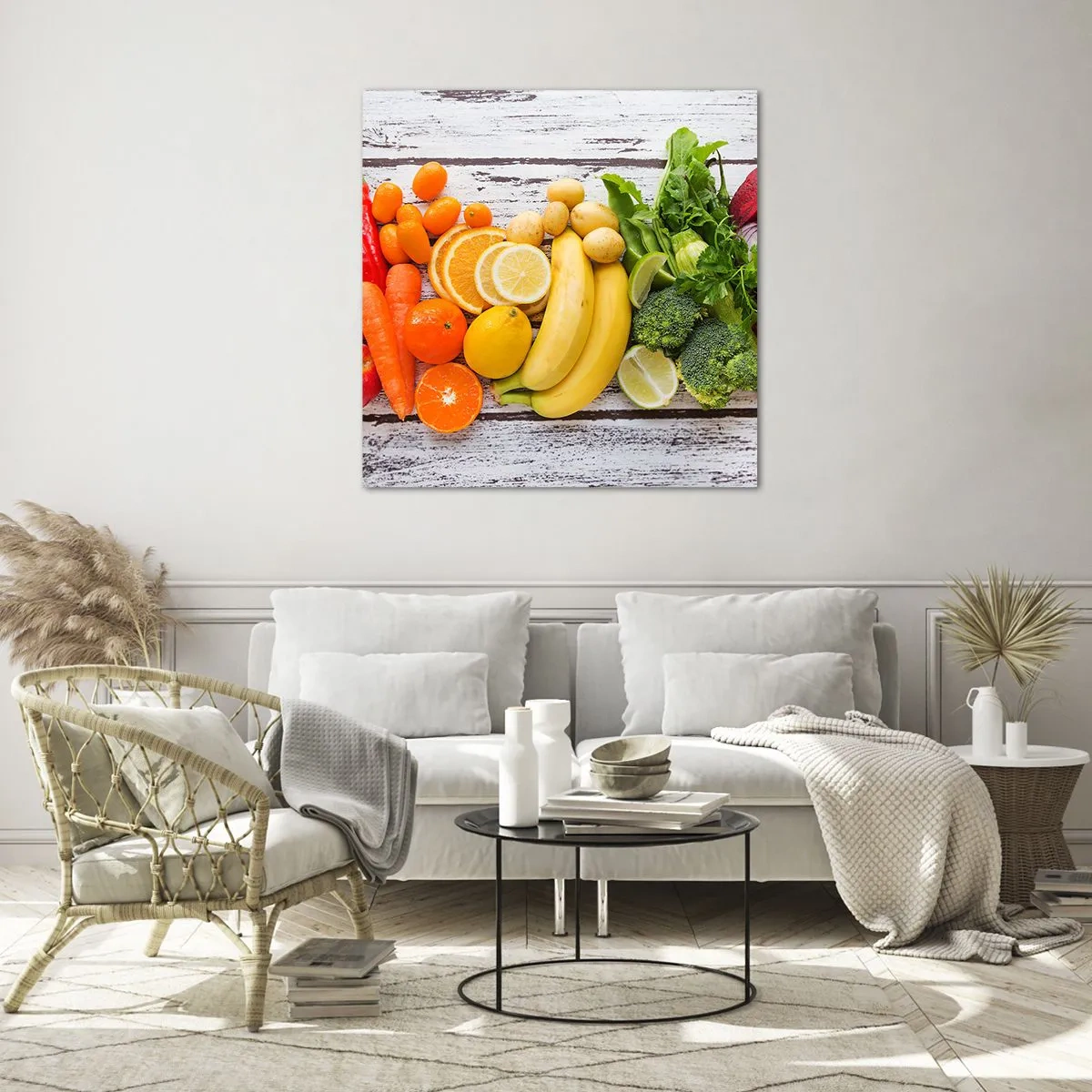 Quadro em vidro - Não é suficiente? - 30x30 cm