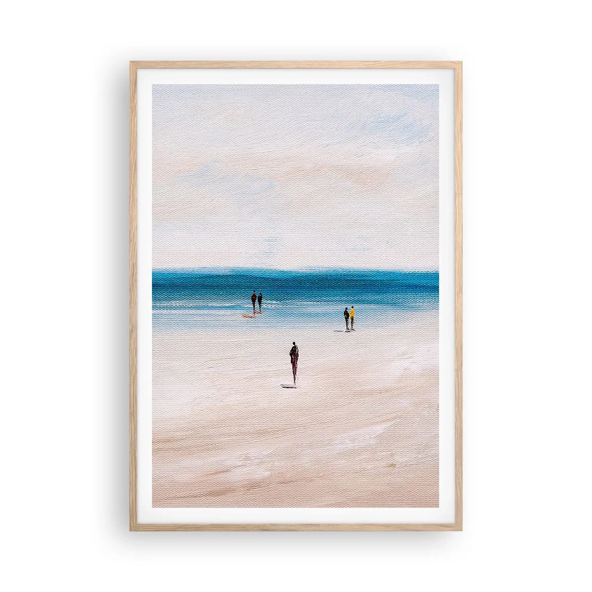 Pôster com moldura de carvalho claro - Uma necessidade natural - 70x100 cm