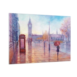 Quadro em vidro - Um dia de outono em Londres - 100x70 cm