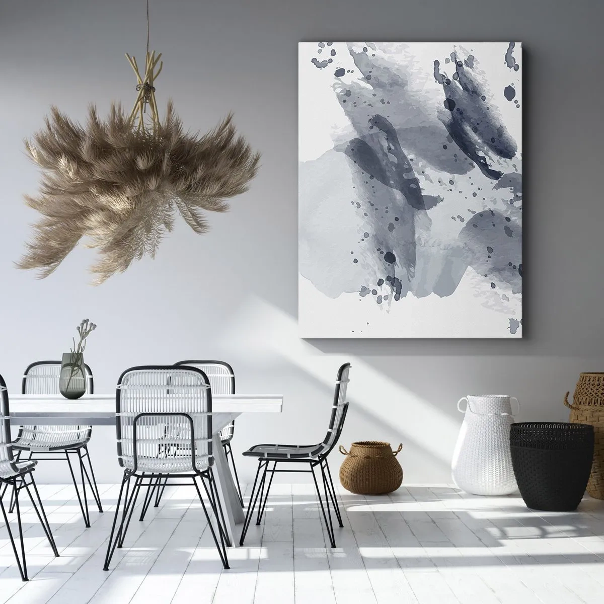 Quadro em tela - Um estudo da natureza da água - 45x80 cm