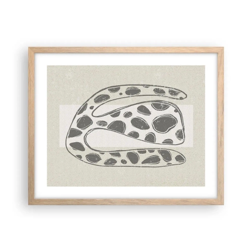 Pôster com moldura de carvalho claro - Uma criatura estranha - 50x40 cm