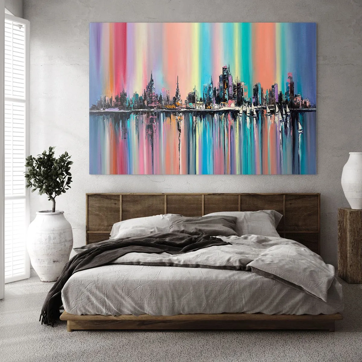 Quadro em vidro - Brilho da noite - 120x80 cm