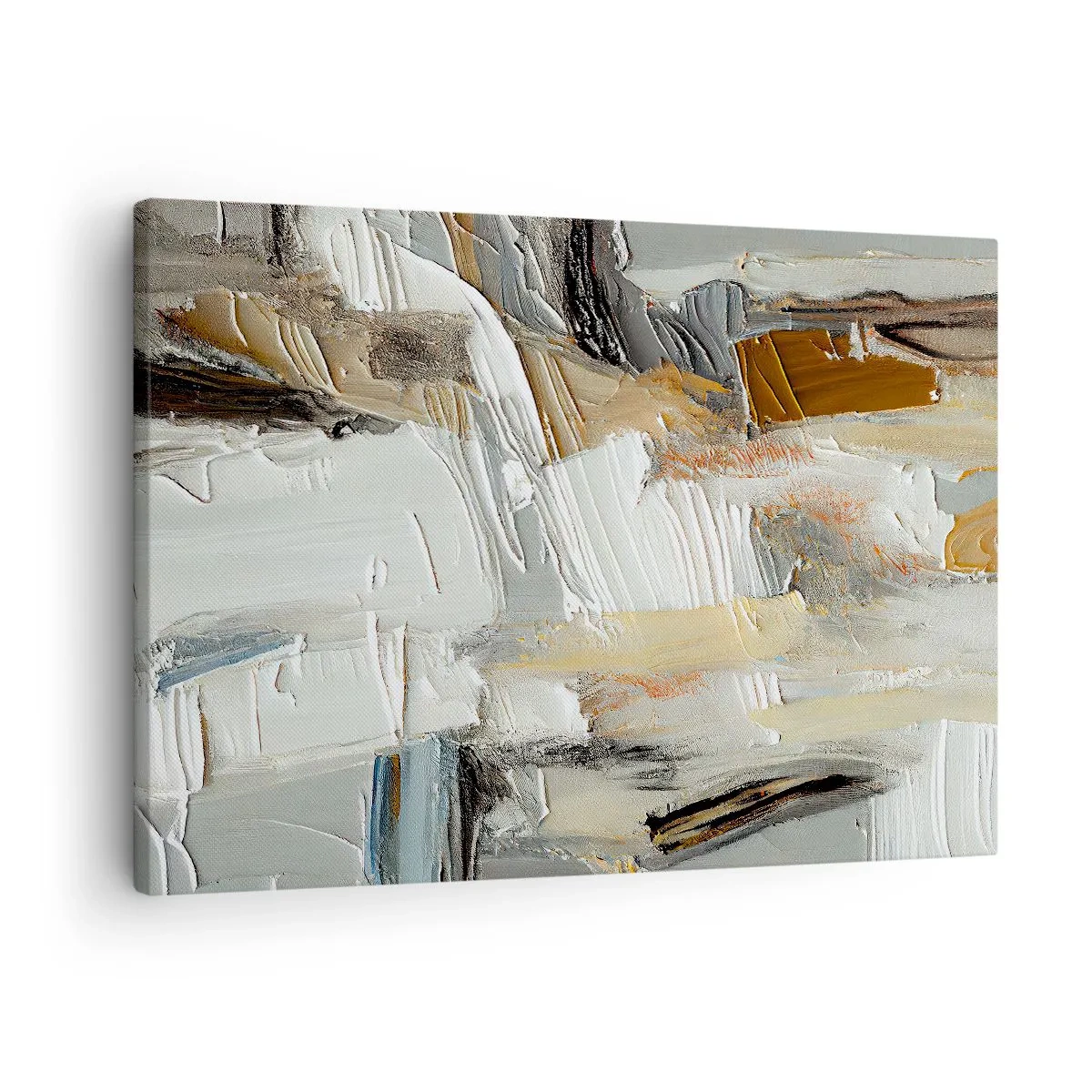 Quadro em tela - Camadas coloridas - 70x50 cm