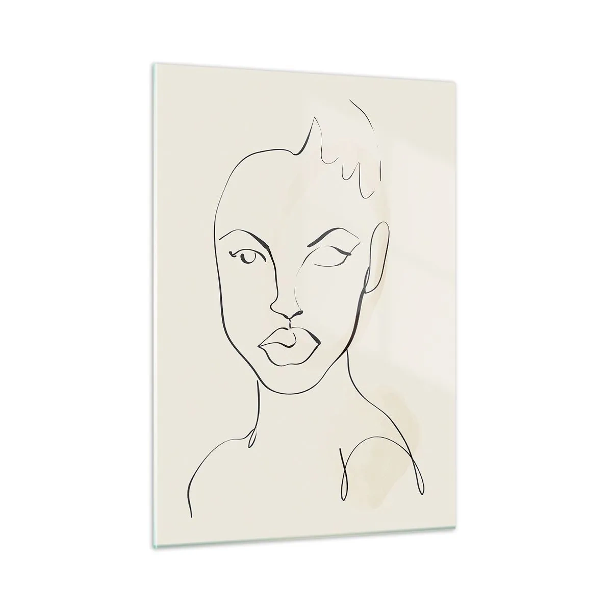 Quadro em vidro - Esboço da sensualidade - 50x70 cm