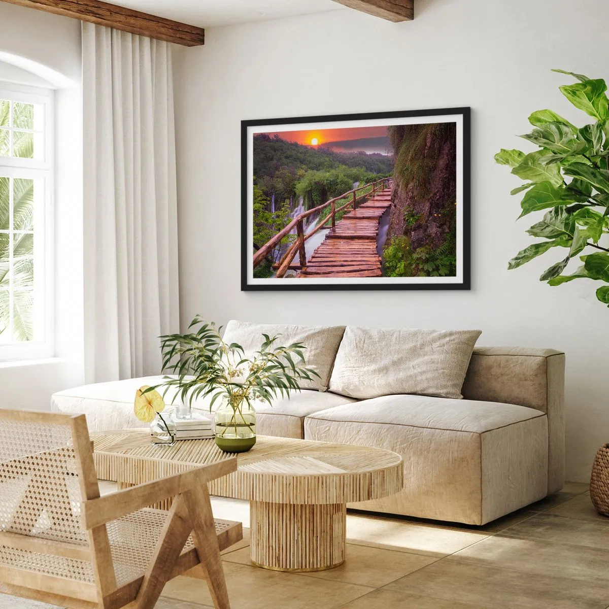 Pôster com moldura preta - Beleza inacreditável - 50x40 cm