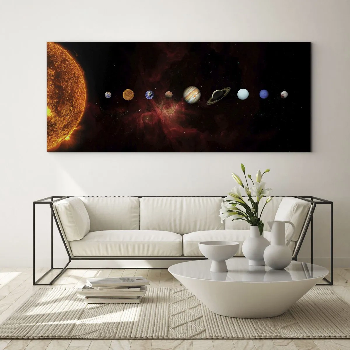 Quadro em vidro - Nosso bairro - 140x50 cm