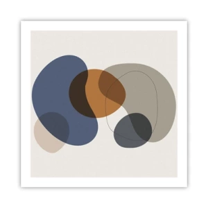 Pôster - Gotas de cor - 60x60 cm