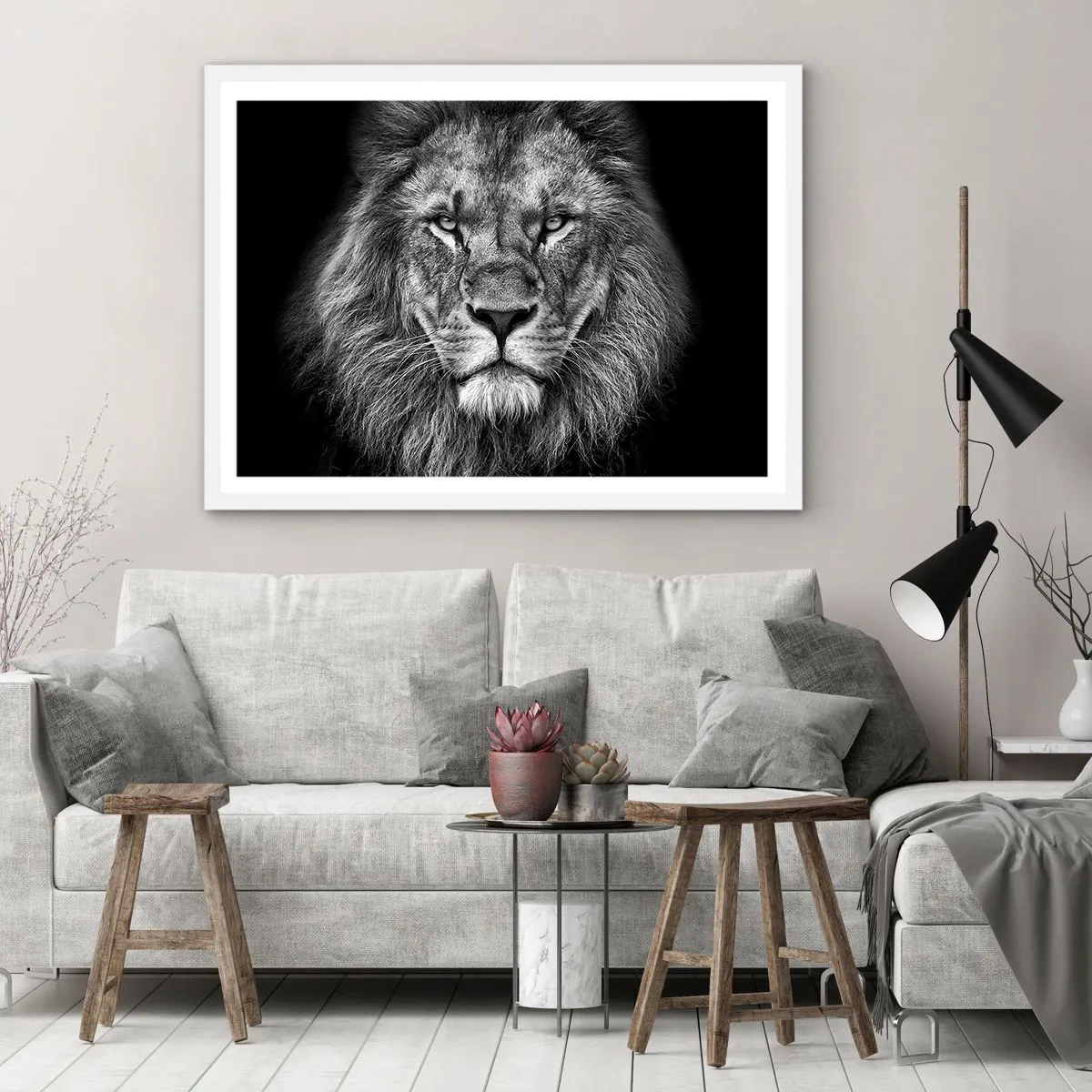 Pôster em moldura branca - Em trajes de coroação - 70x50 cm