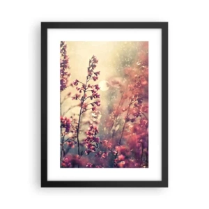 Pôster com moldura preta - Jardim Secreto - 30x40 cm