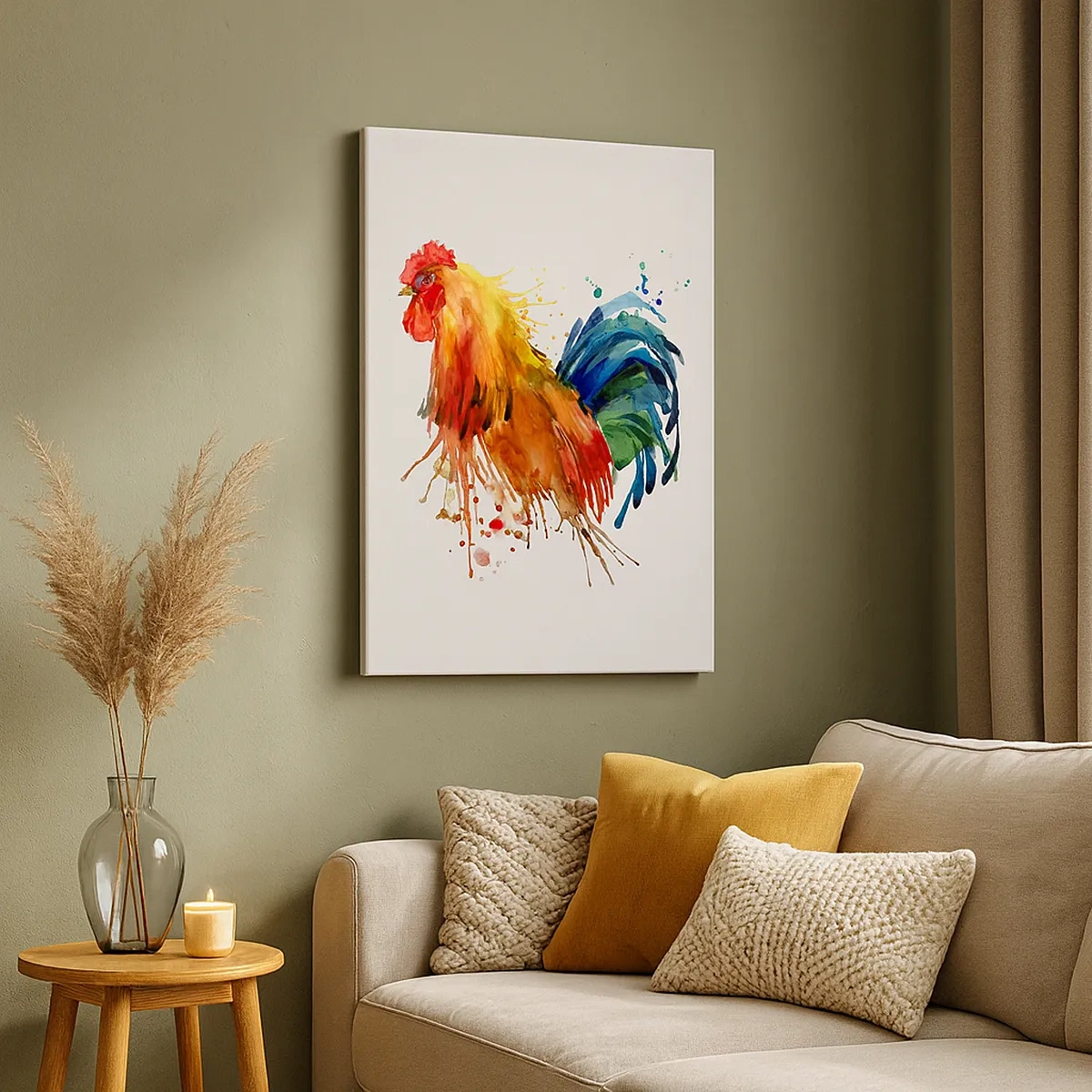 Quadro em tela - Manto real, orgulho real - 50x70 cm