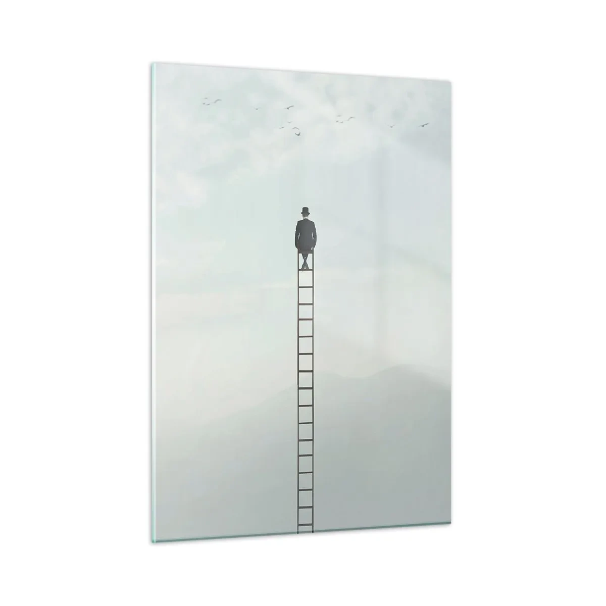 Quadro em vidro - Vá além - 50x70 cm