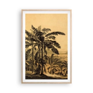 Pôster com moldura de carvalho claro - num clima colonial - 61x91 cm