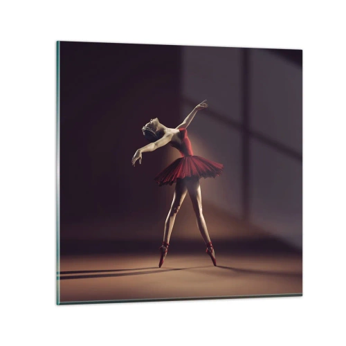 Quadro em vidro - Prima ballerina - 70x70 cm