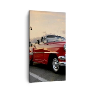 Quadro em tela - Calor vermelho dos trópicos - 45x80 cm