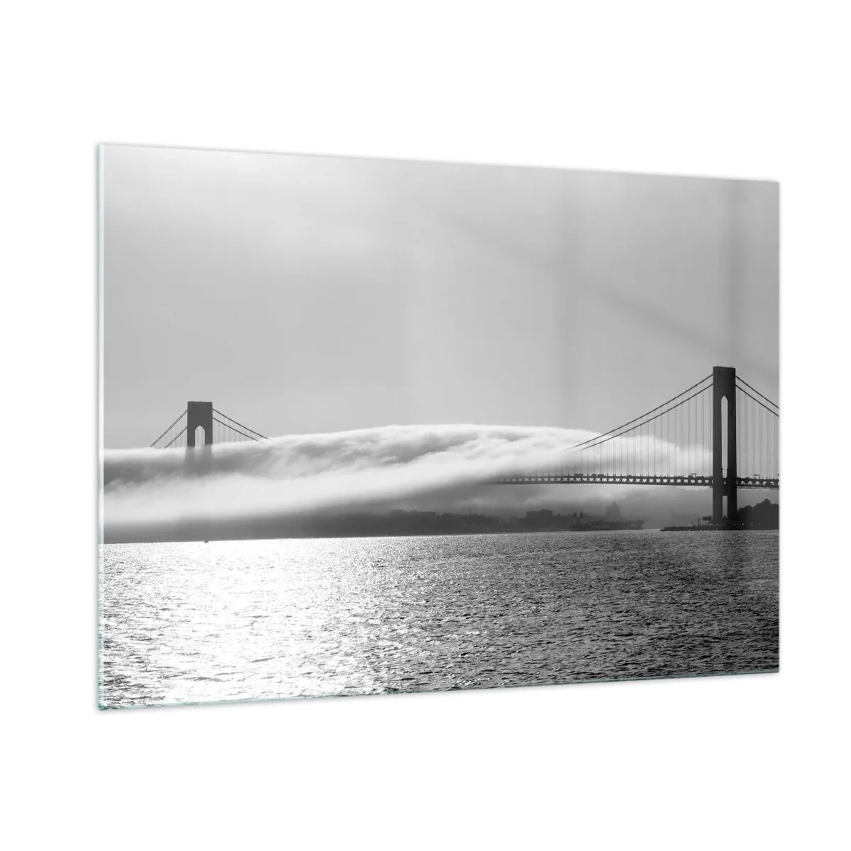 Quadro em vidro - Navegando pelo Golden Gate - 100x70 cm