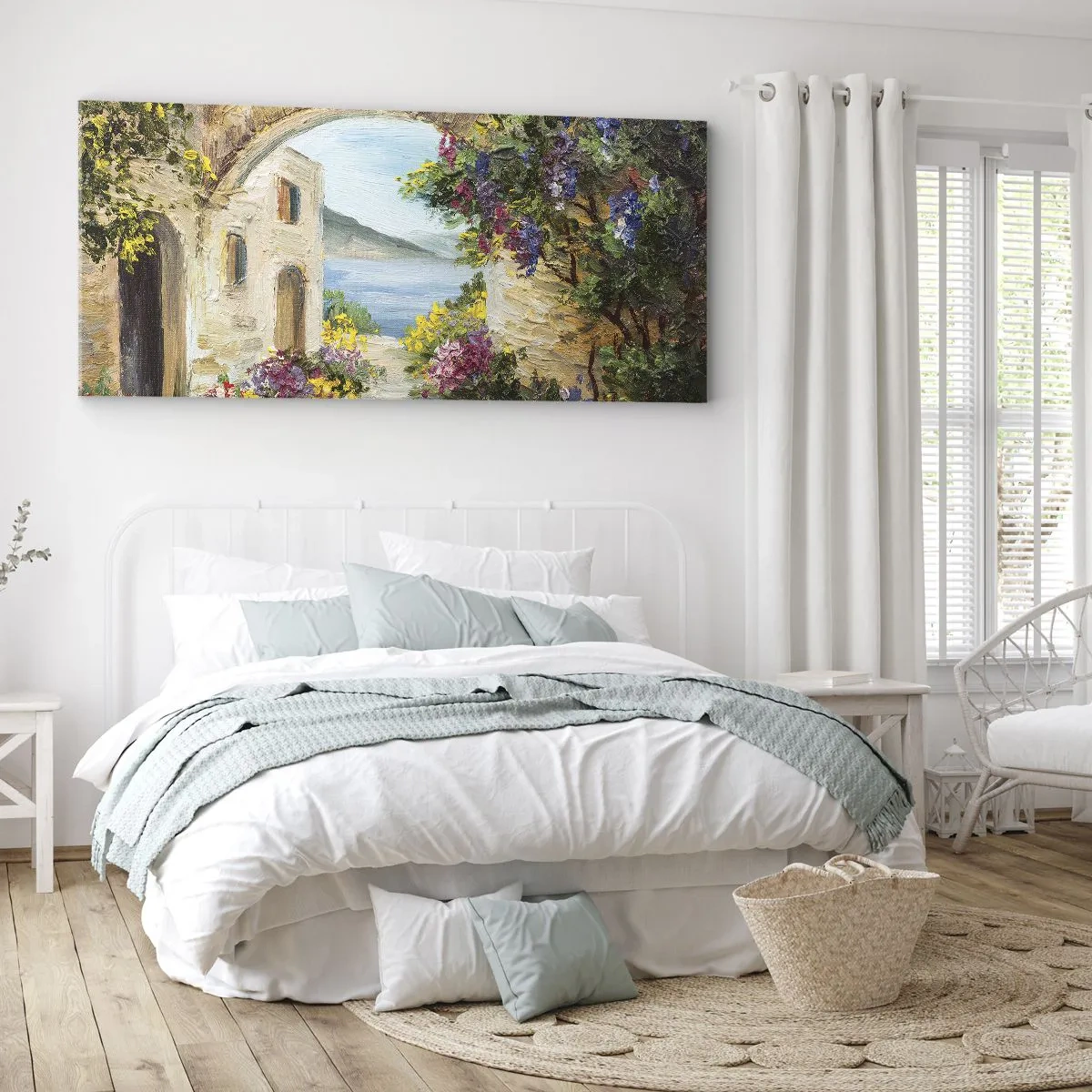 Quadro em tela - O encanto da província costeira - 100x40 cm