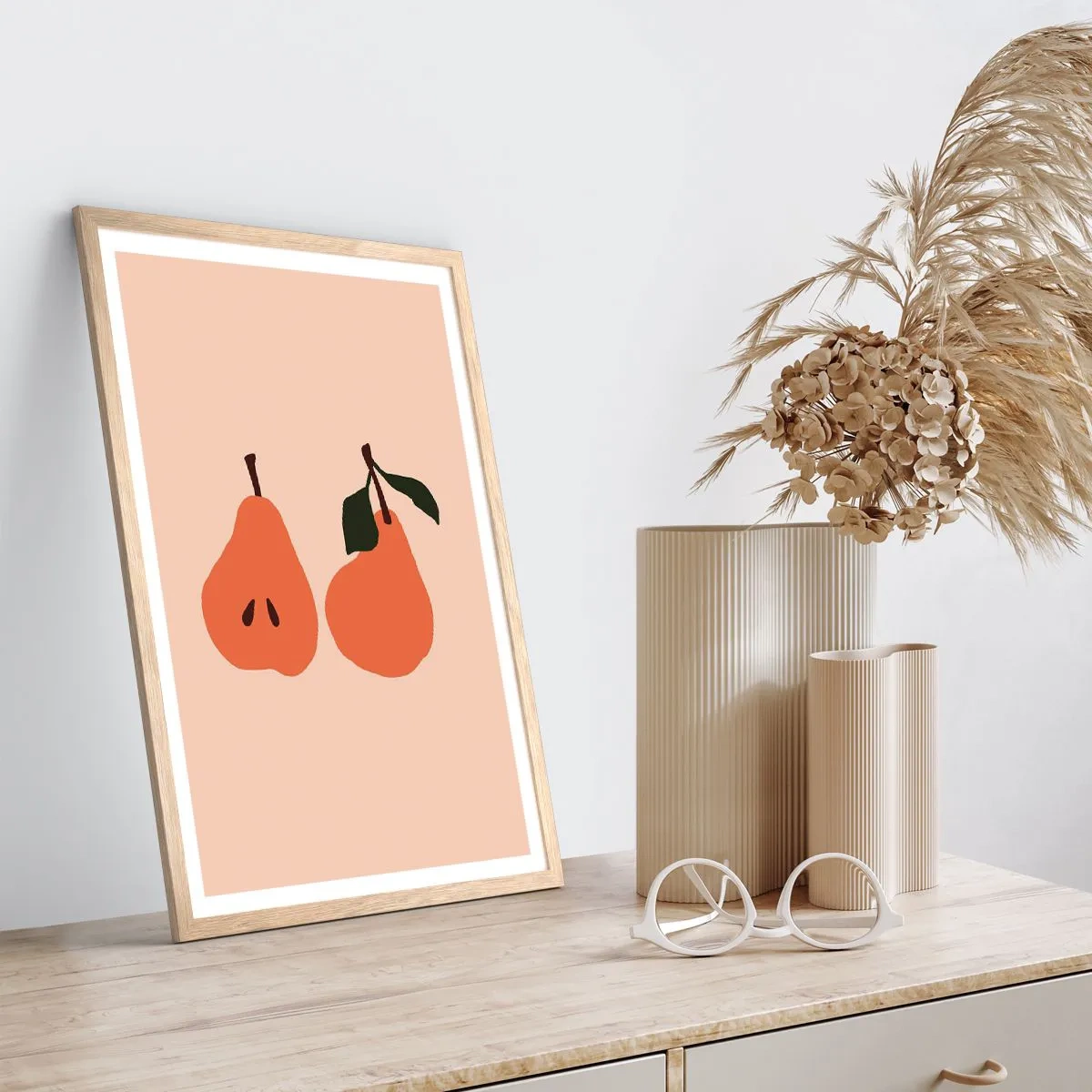 Pôster com moldura de carvalho claro - A própria doçura - 61x91 cm