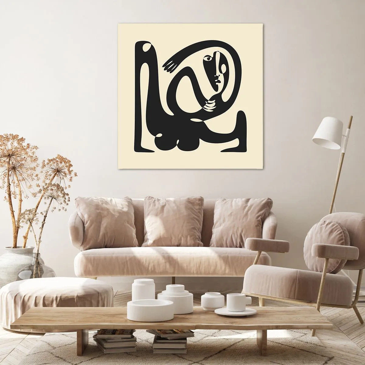 Quadro em tela - Quase Picasso - 50x50 cm