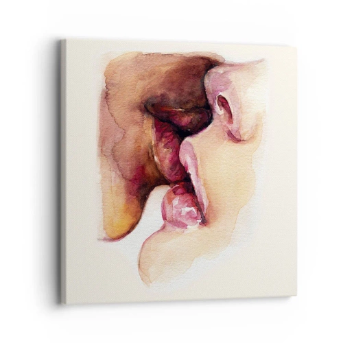 Quadro em tela - Como a noite e o dia, a terra e o céu - 30x30 cm