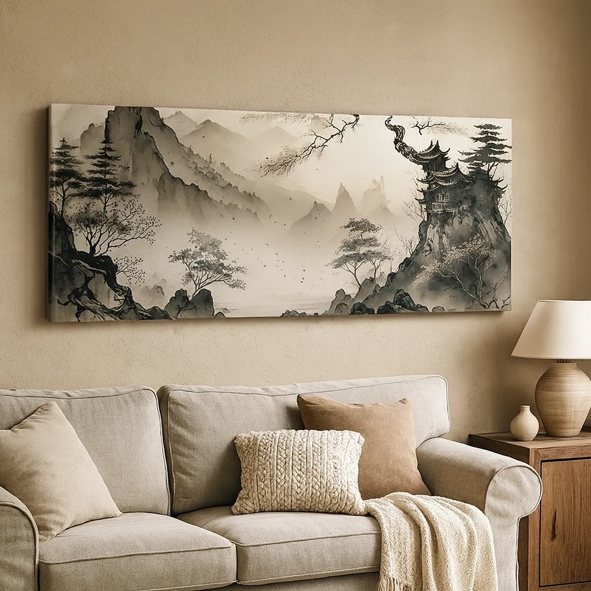 Quadro em tela - O charme único do Oriente - 30x30 cm