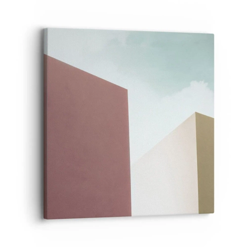 Quadro em tela - A geometria de um verão ensolarado - 30x30 cm