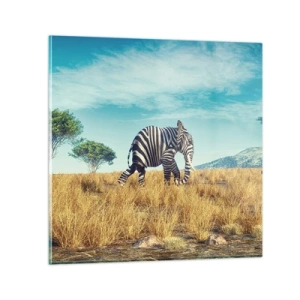 Quadro em vidro - Cinza não está mais na moda - 30x30 cm