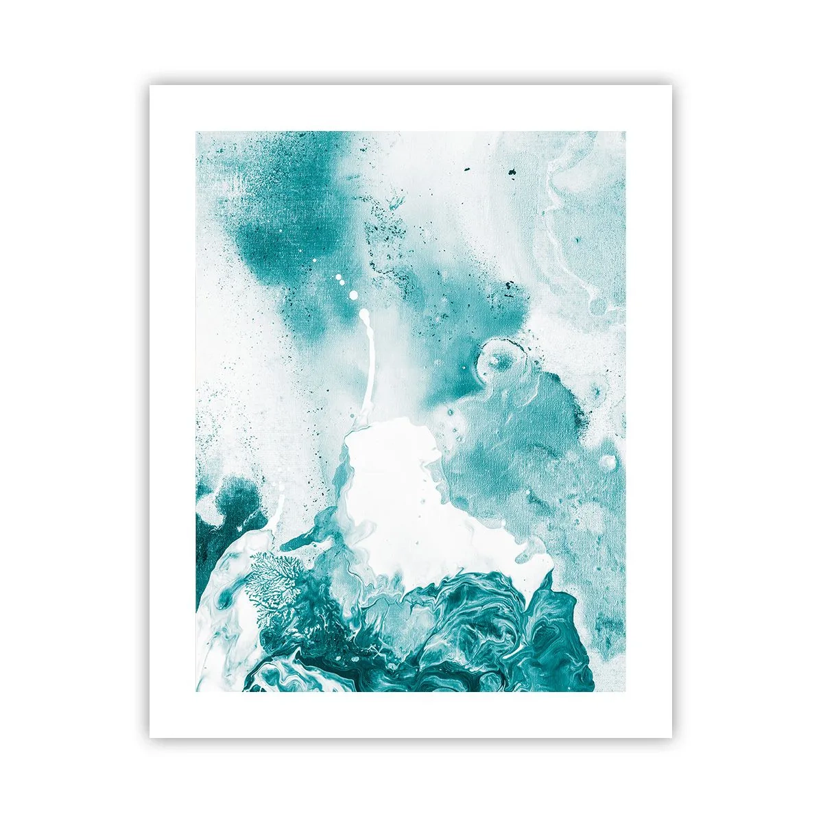 Pôster - Inundado em azul - 40x50 cm