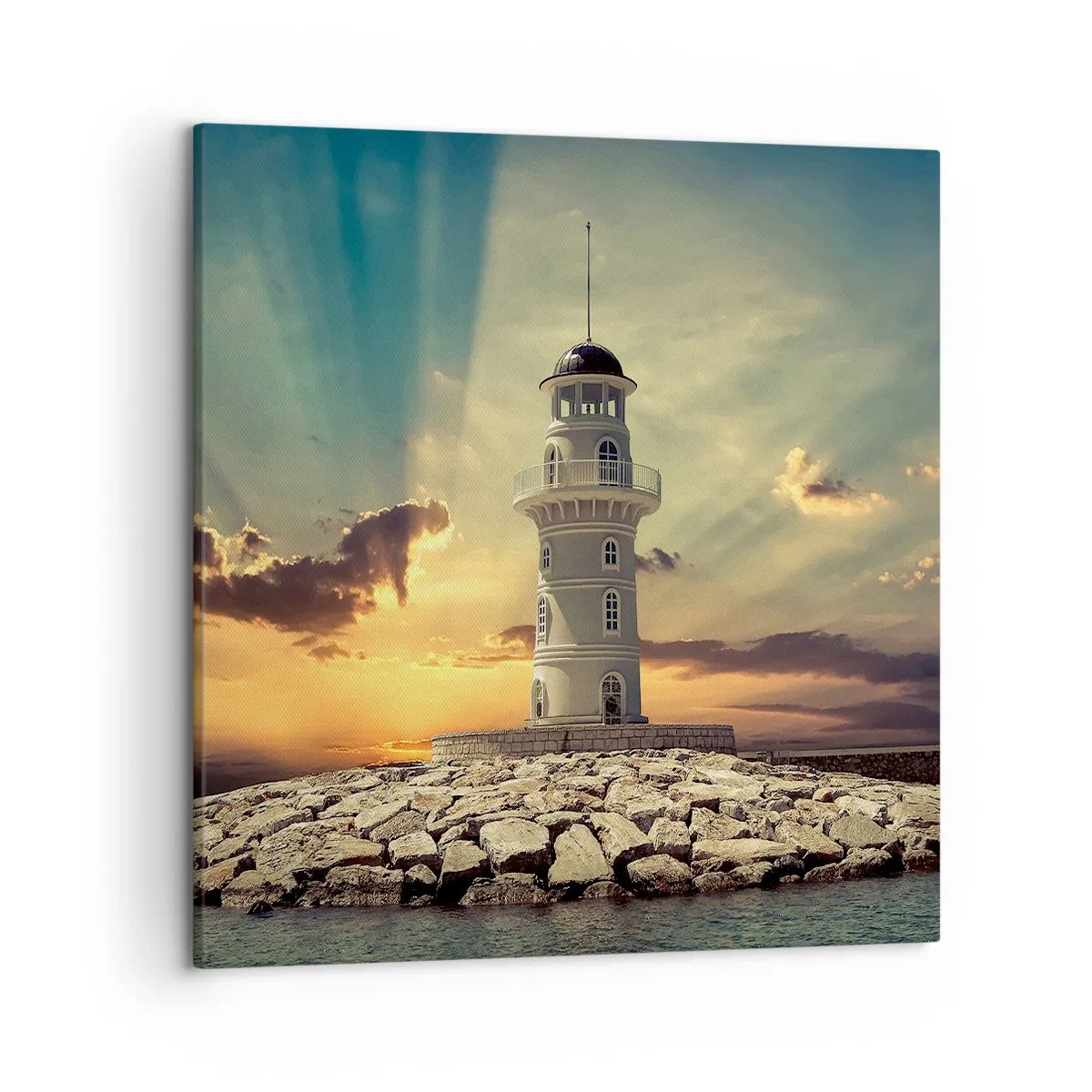 Quadro em tela - Luz - Bondade - Beleza - 50x50 cm