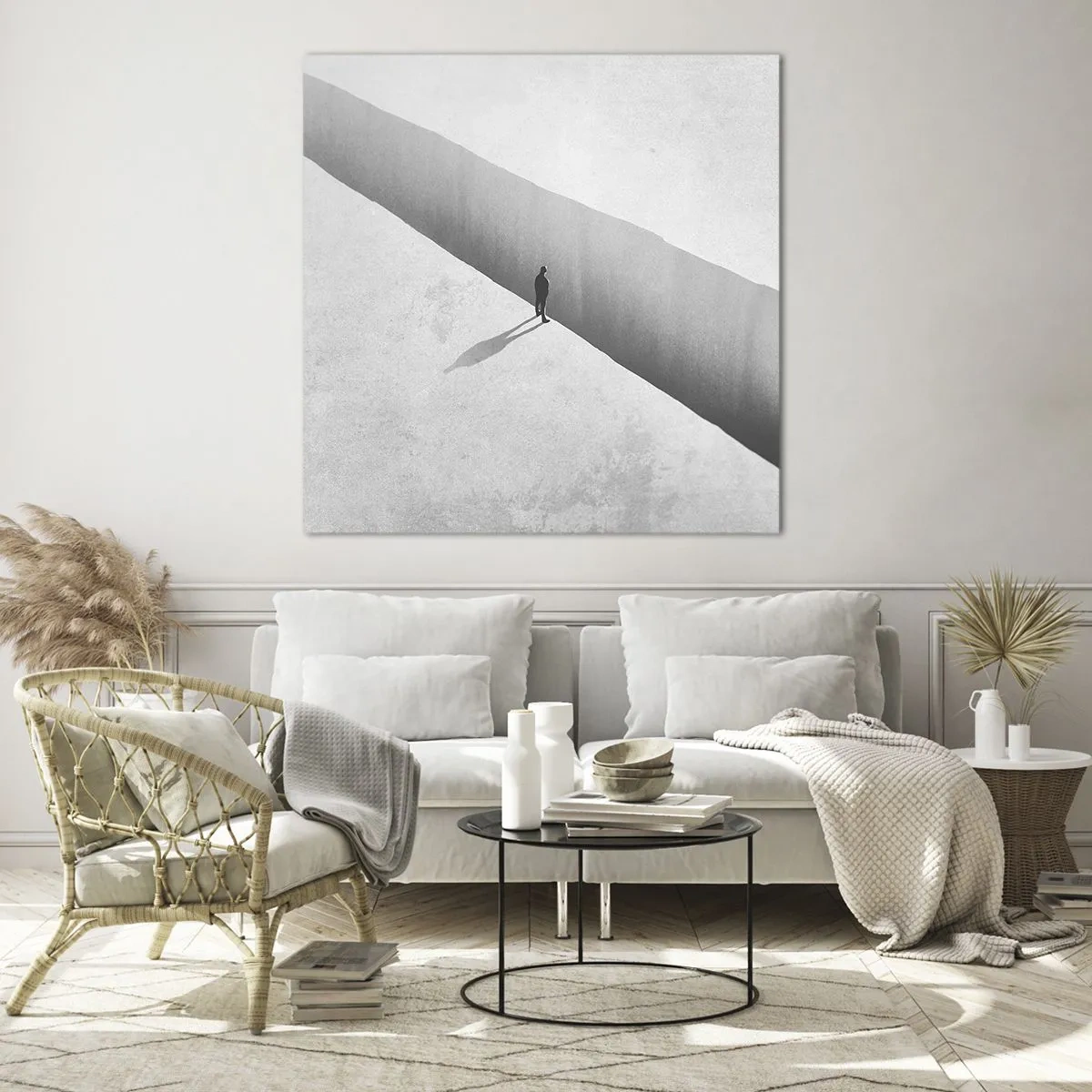 Quadro em vidro - Um objetivo claro - 60x60 cm