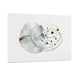 Quadro em vidro - No abraço ao espaço - 120x80 cm