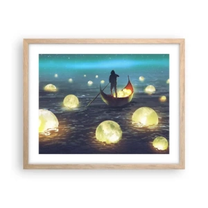 Pôster com moldura de carvalho claro - Coisas com as quais os filósofos nunca sonharam - 50x40 cm