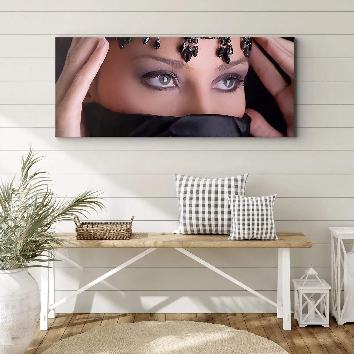 Quadro em tela - Mistério tentador do oriente - 140x50 cm