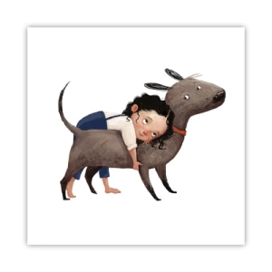 Pôster - Melhores amigos - 40x40 cm