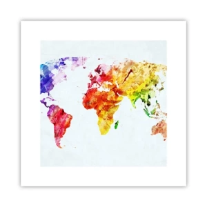 Pôster - Todas as cores do mundo - 30x30 cm