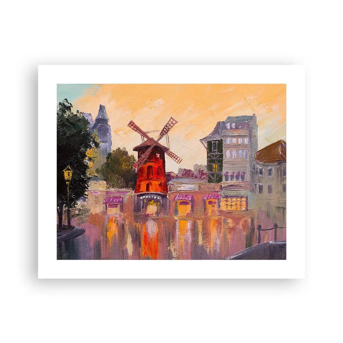 Pôster - Ícones parisienses – Moulin Rouge - 50x40 cm
