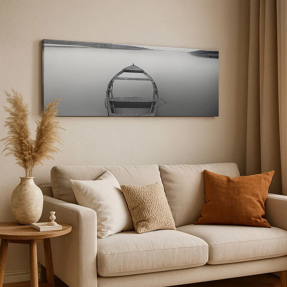 Quadro em tela - Saudade e melancolia - 100x40 cm