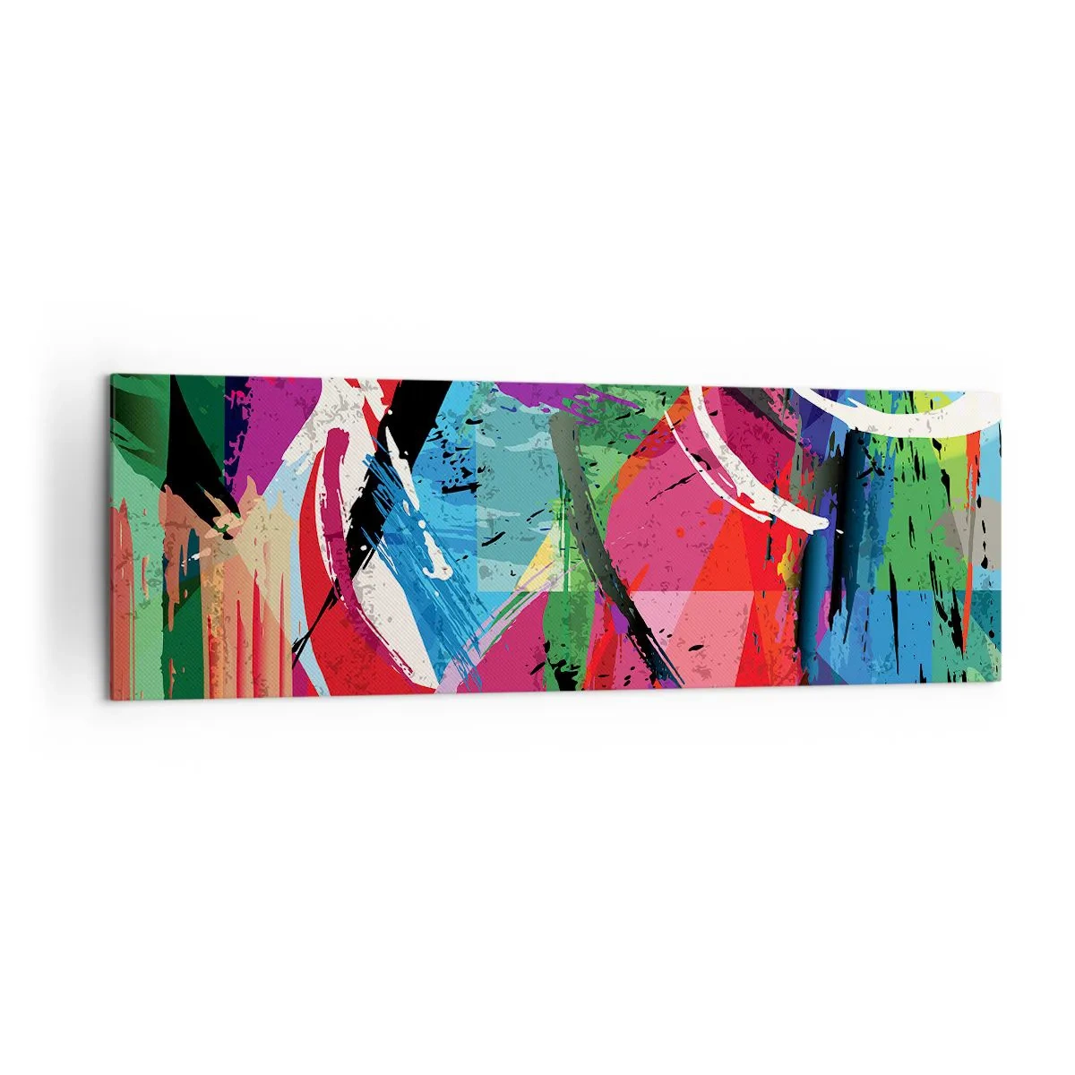 Quadro em tela - Rápido, vivo e animado - 160x50 cm