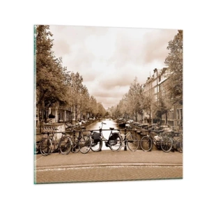 Quadro em vidro - Vibrações holandesas - 70x70 cm