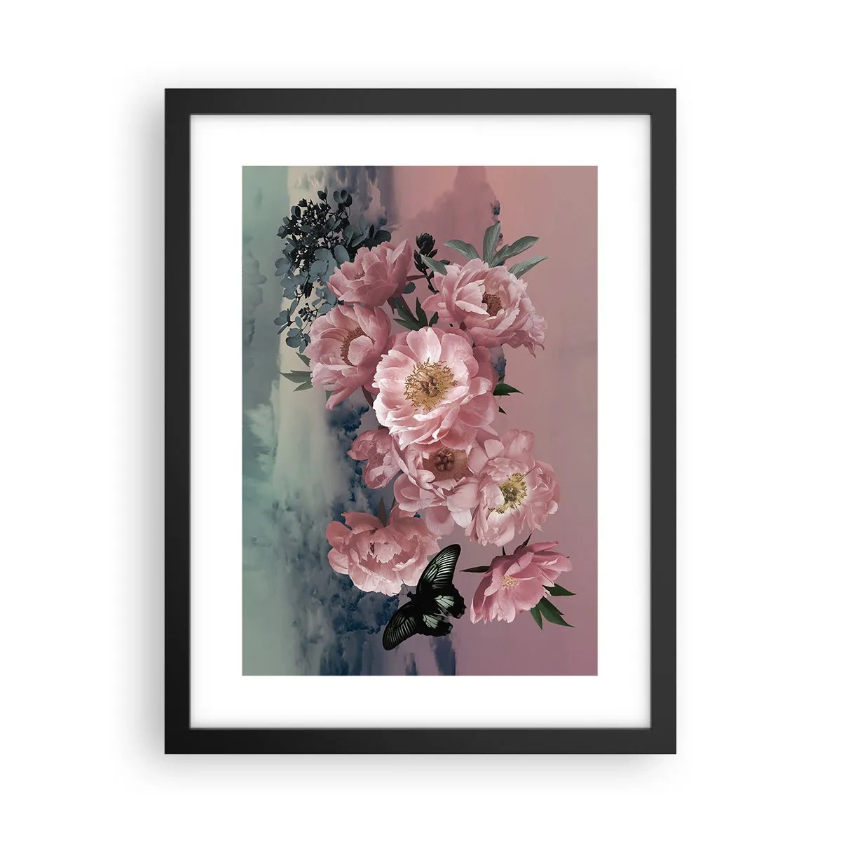 Pôster com moldura preta - O auge do romantismo - 30x40 cm