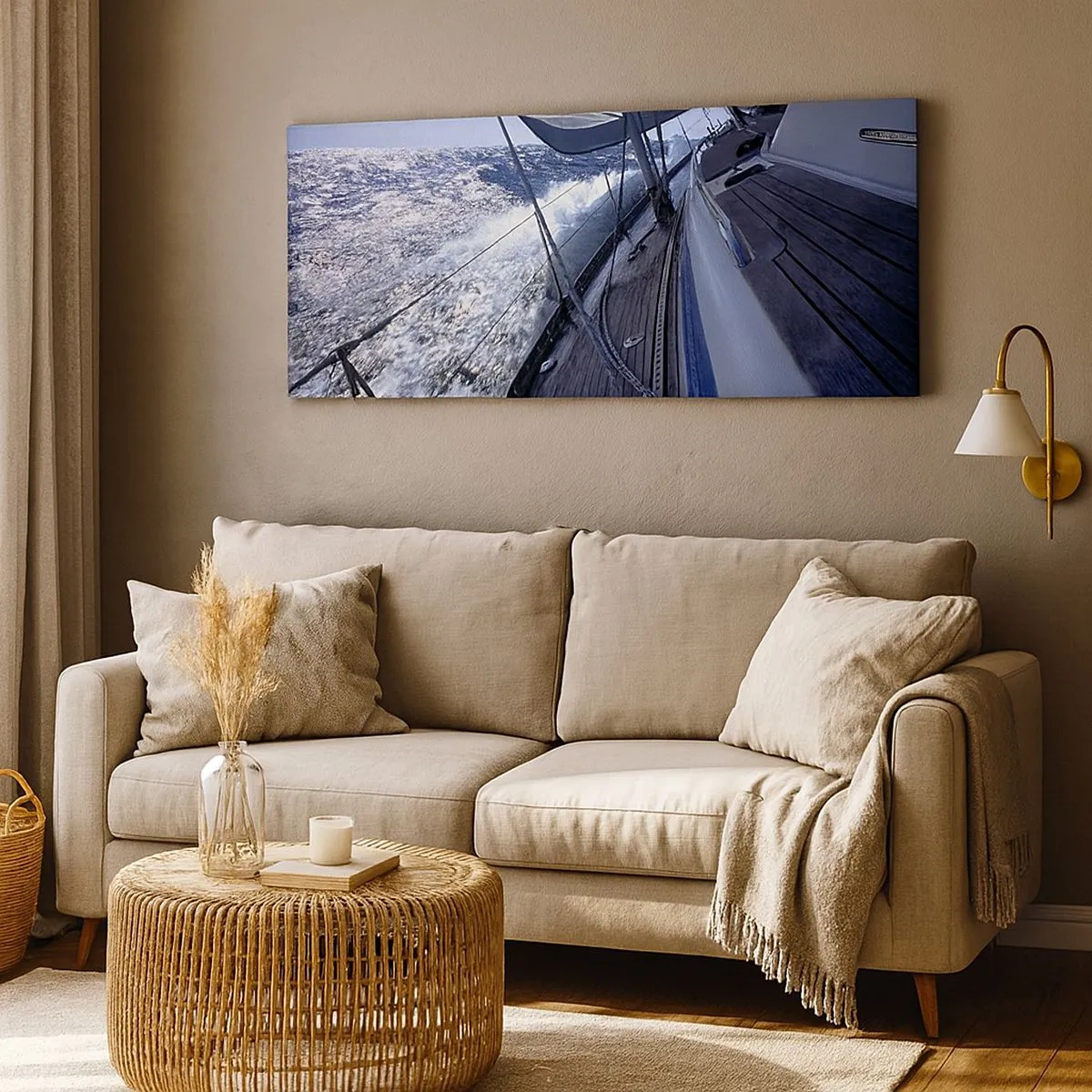 Quadro em tela - Eu sei o que é ser um pássaro - 100x40 cm