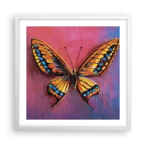 Pôster em moldura branca - Uma joia da natureza - 50x50 cm