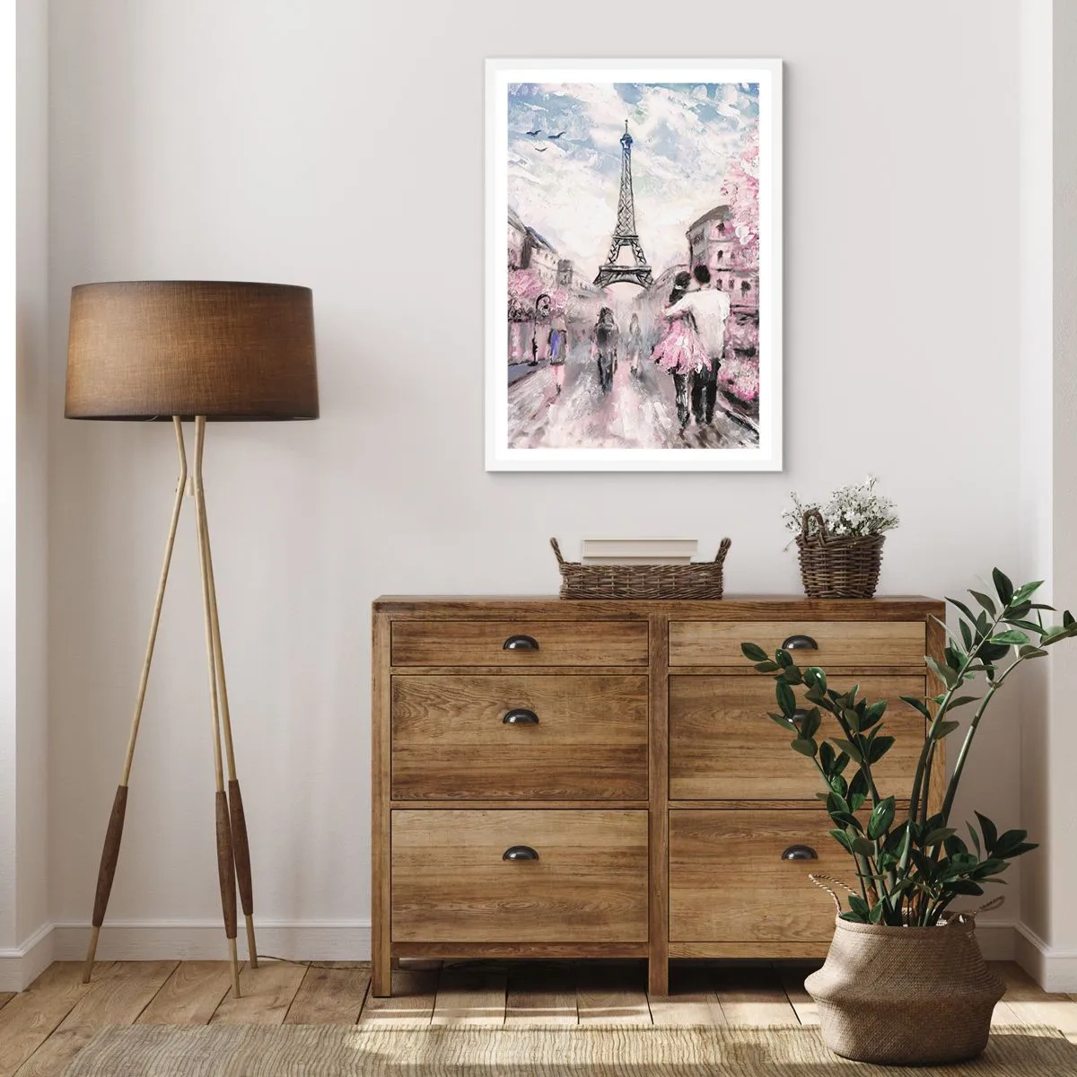 Pôster em moldura branca - Como for se apaixonar, somente em... - 50x70 cm