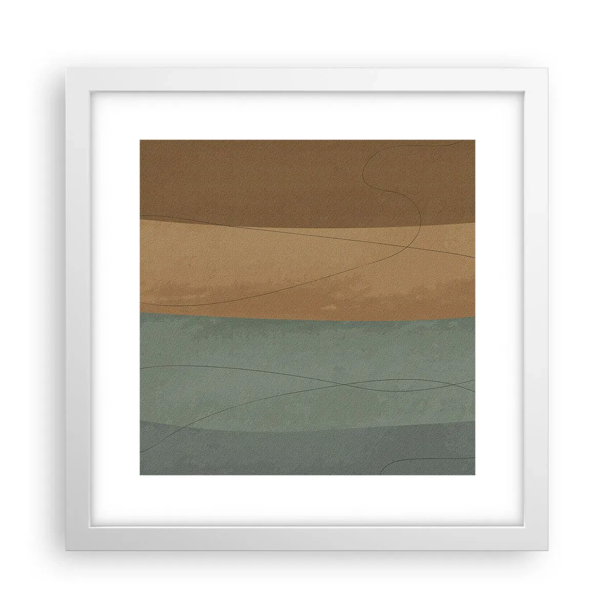 Pôster em moldura branca - Composição horizontal - 30x30 cm