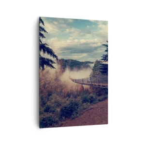 Quadro em tela - Na floresta de outono - 70x100 cm