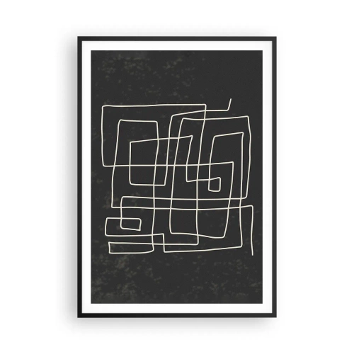 Pôster com moldura preta - Não é tão simples - 70x100 cm