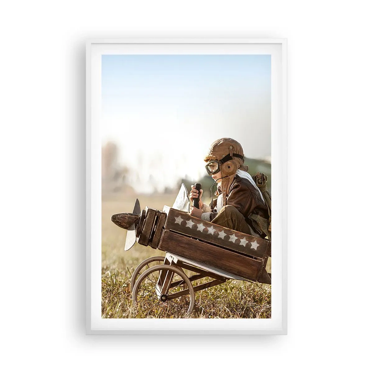 Pôster em moldura branca - O início rumo a um sonho - 61x91 cm