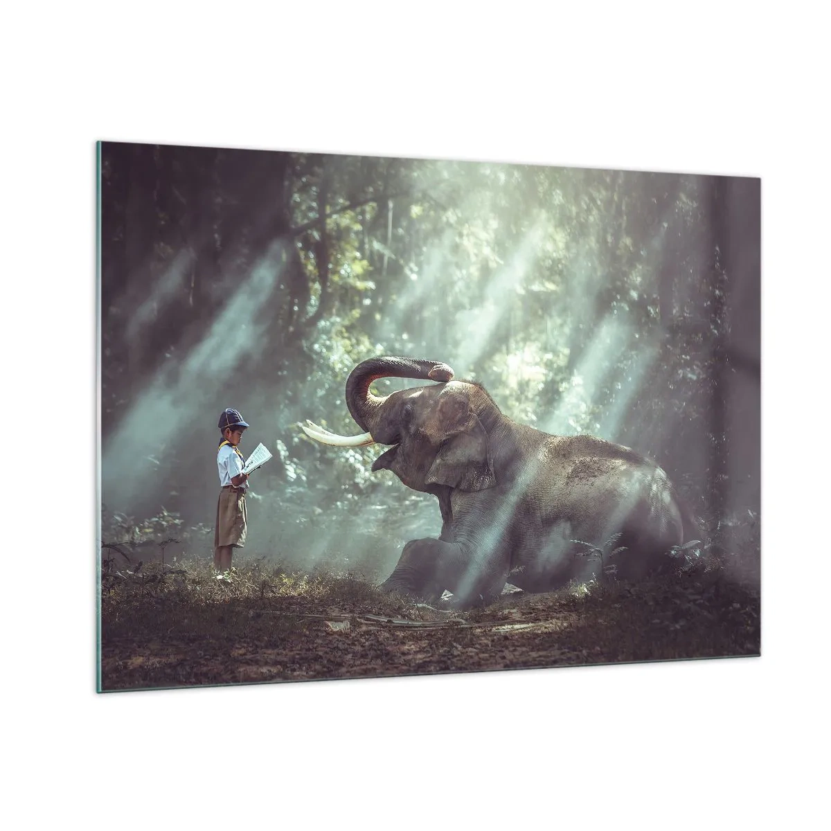 Quadro em vidro - Ouça isto... - 100x70 cm