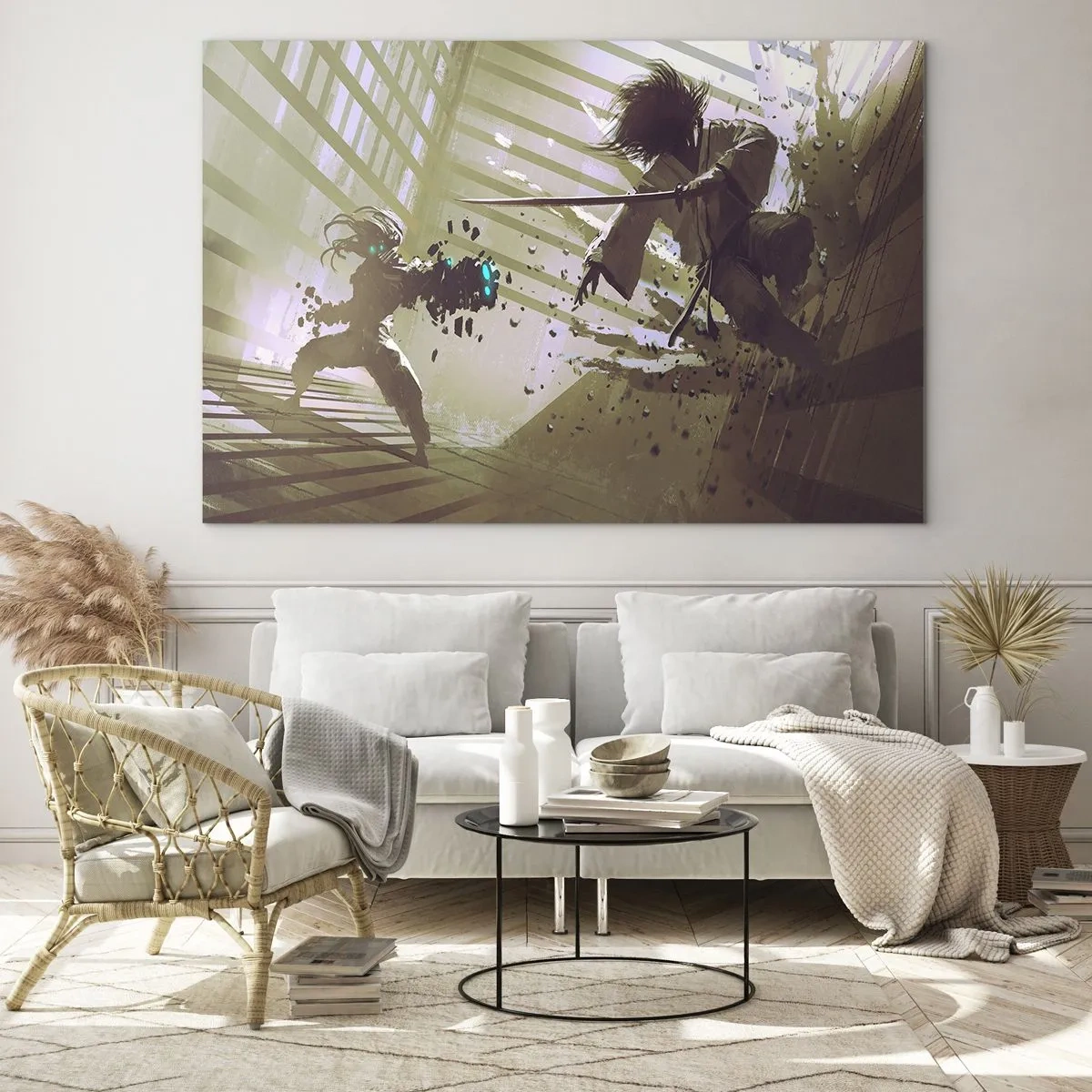 Quadro em vidro - Você também pode ser um samurai - 120x80 cm