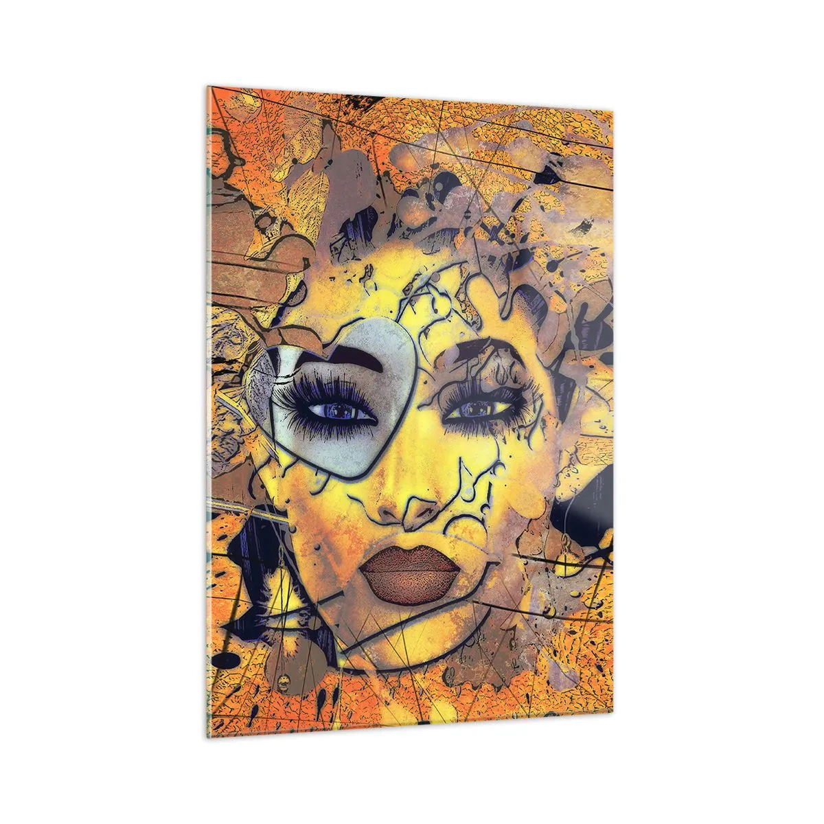 Quadro em vidro - Beleza ensolarada - 50x70 cm