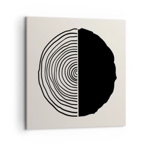 Quadro em tela - Meio a meio - 60x60 cm